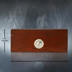 Cherry Wood // Luxury Cigar Humidor 50Ct + Gift Set