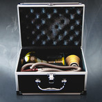Portable Classic Pipe + Elegant Travel Case // 16.25"