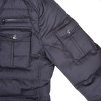 Puffer Jacket // Navy Blue (XS)