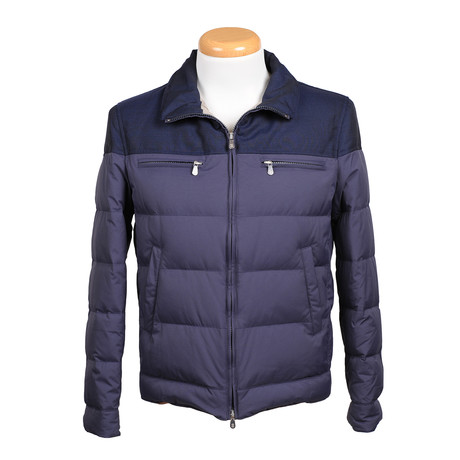 Puffer Jacket // Navy Blue (XS)