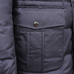 Puffer Jacket // Navy Blue (XS)