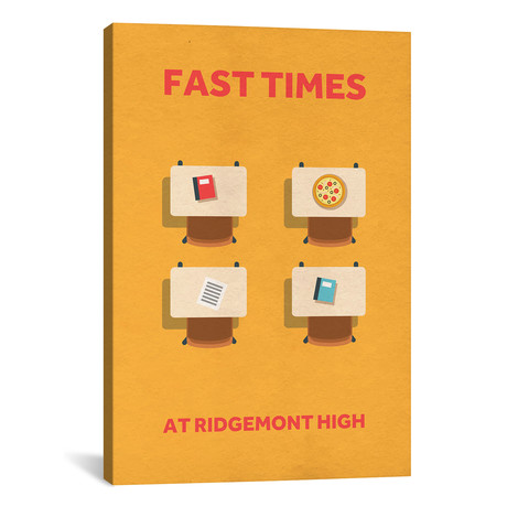 Fast Times At Ridgemont High // Minimalist Poster (18"W x 26"H x 0.75"D)