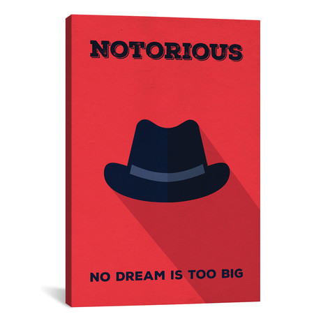 Notorious // Minimalist Poster (26"W x 18"H x 0.75"D)