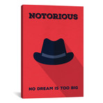 Notorious // Minimalist Poster (26"W x 18"H x 0.75"D)