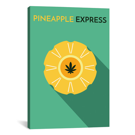 Pineapple Express // Minimalist Poster (26"W x 18"H x 0.75"D)