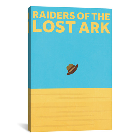 Raiders Of The Lost Ark // Minimalist Poster (26"W x 18"H x 0.75"D)