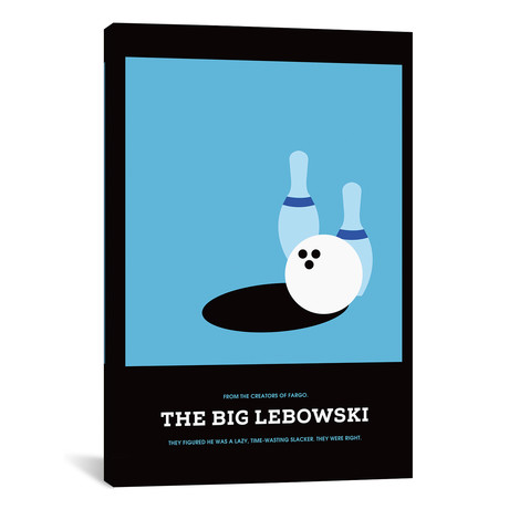 The Big Lebowski // Minimalist Poster I (18"W x 26"H x 0.75"D)