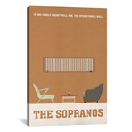 The Sopranos // Minimalist Poster I (26"W x 18"H x 0.75"D)