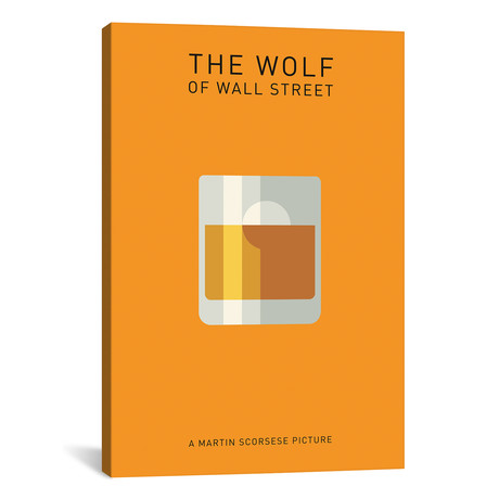 The Wolf Of Wall Street // Minimalist Poster I (26"W x 18"H x 0.75"D)