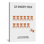 12 Angry Men // Minimalist Poster (26"W x 18"H x 0.75"D)