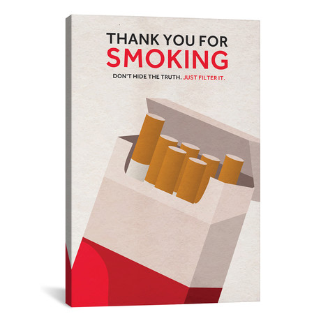 Thank You For Smoking // Alternative Poster (26"W x 18"H x 0.75"D)