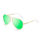 Bonila Sunglasses // Gold + Green (Gold, Green)