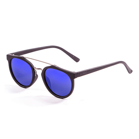 Classic-I Sunglasses // Matte Black + Blue (Matte Black, Blue)