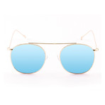 Memphis Sunglasses // Gold + Blue (Gold, Blue)