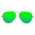 Bonila Sunglasses // Gold + Green (Gold, Green)