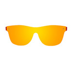 Messina Sunglasses // Matte Red + Yellow (Matte Red, Yellow)