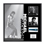 Framed + Autographed Microphone Collage // Michael Jackson