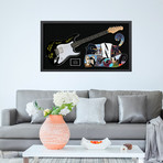 Framed + Autographed Guitar // Pink Floyd