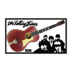 Framed + Autographed Guitar // Rolling Stones