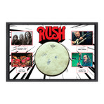 Framed + Autographed Drumhead Collage // Rush