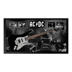 Framed + Autographed Guitar // Angus Young