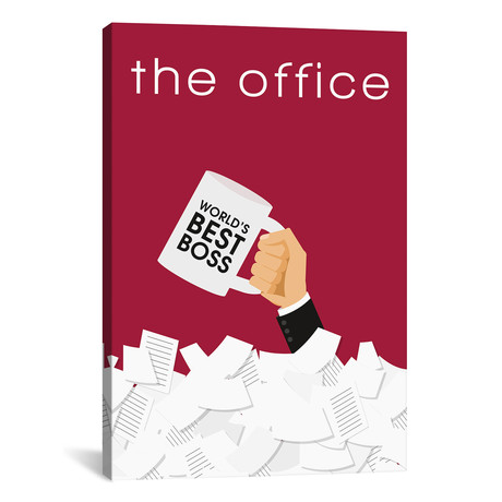 The Office // Minimalist Poster (18"W x 26"H x 0.75"D)