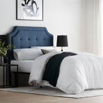 Scooped Square Tufted Upholstered Headboard // Atlantic (Twin/Twin XL)