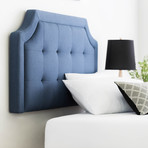 Scooped Square Tufted Upholstered Headboard // Atlantic (Twin/Twin XL)