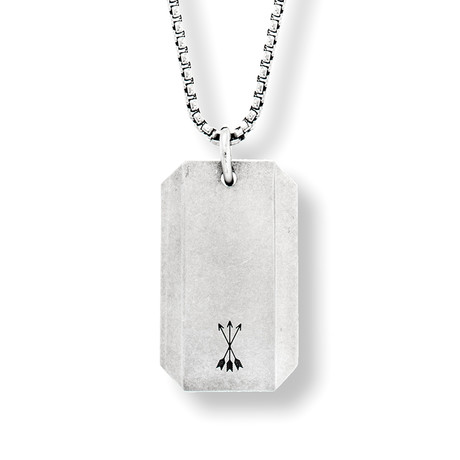 Dogtag Rolo Chain Necklace