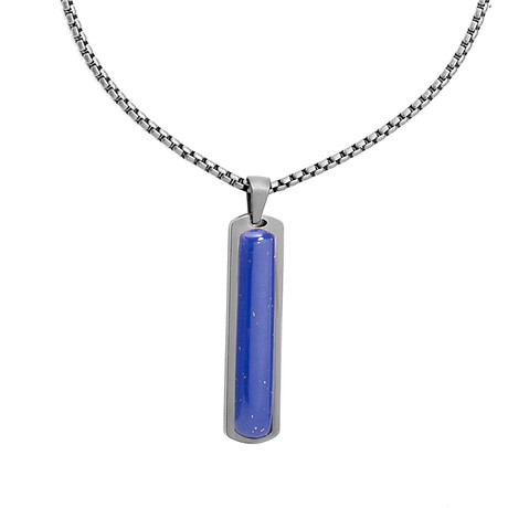 Rectangle Necklace // Blue Lapis