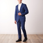 Slim Fit Suit // Blue Nailhead (US: 40R)