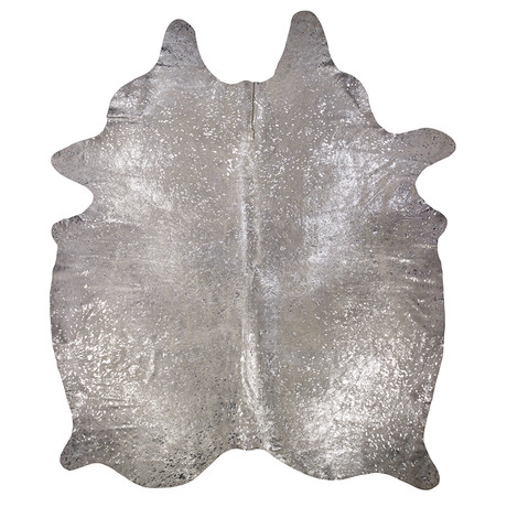 Devore // White with Silver Small Pattern