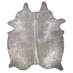 Devore // White with Silver Small Pattern