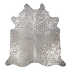 Devore // White with Silver Small Pattern