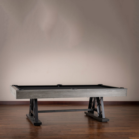 Ambassador 8' Pool Table // 1" Certified Slate + Black Felt