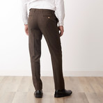 Bella Vita // Slim Fit Suit // Brown Sharkskin (US: 40R)