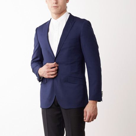 Bella Vita // Slim Fit Suit // Blue Executive Sj (US: 36S)