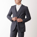 Slim Fit Suit // Slate Grey Check (US: 36S)