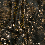 Devore // Solid Dyed Black with Gold
