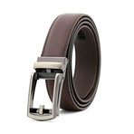 Smith Automatic Adjustable Leather Belt // Coffee Brown