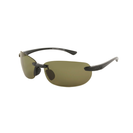 Smith // Men's Sport Polarized Sunglasses // Black + Green