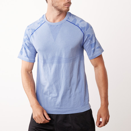 Camo Sleeve T-Shirt // Sky Blue (XS)