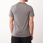 V-Neck Jersey Short Sleeve Tee // Gray (M)