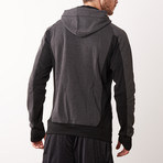 Curve Front Comfort Hoodie // Gray (L)