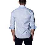 Long Sleeve Shirt // Sky Blue Stars (3XL)