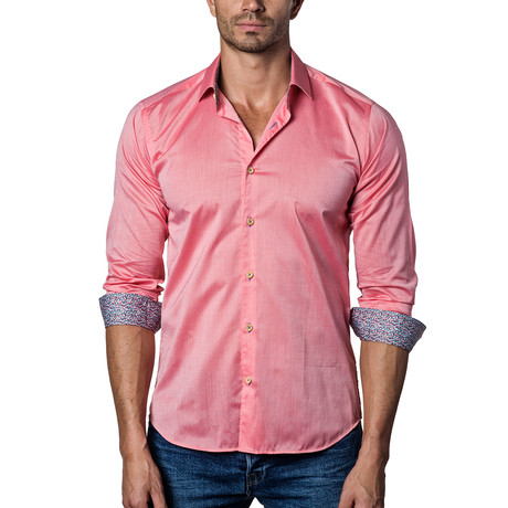 Ross Long Sleeve Shirt // Red (XS)