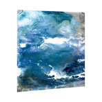 Glistening Tide A // Frameless Free Floating Tempered Glass Panel