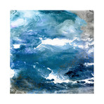 Glistening Tide A // Frameless Free Floating Tempered Glass Panel