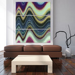 Rumba Abstract 3 // Frameless Free Floating Tempered Glass Panel