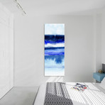 Shorebreak Abstract // Frameless Reverse Printed Tempered Art Glass (A + B // Diptych)